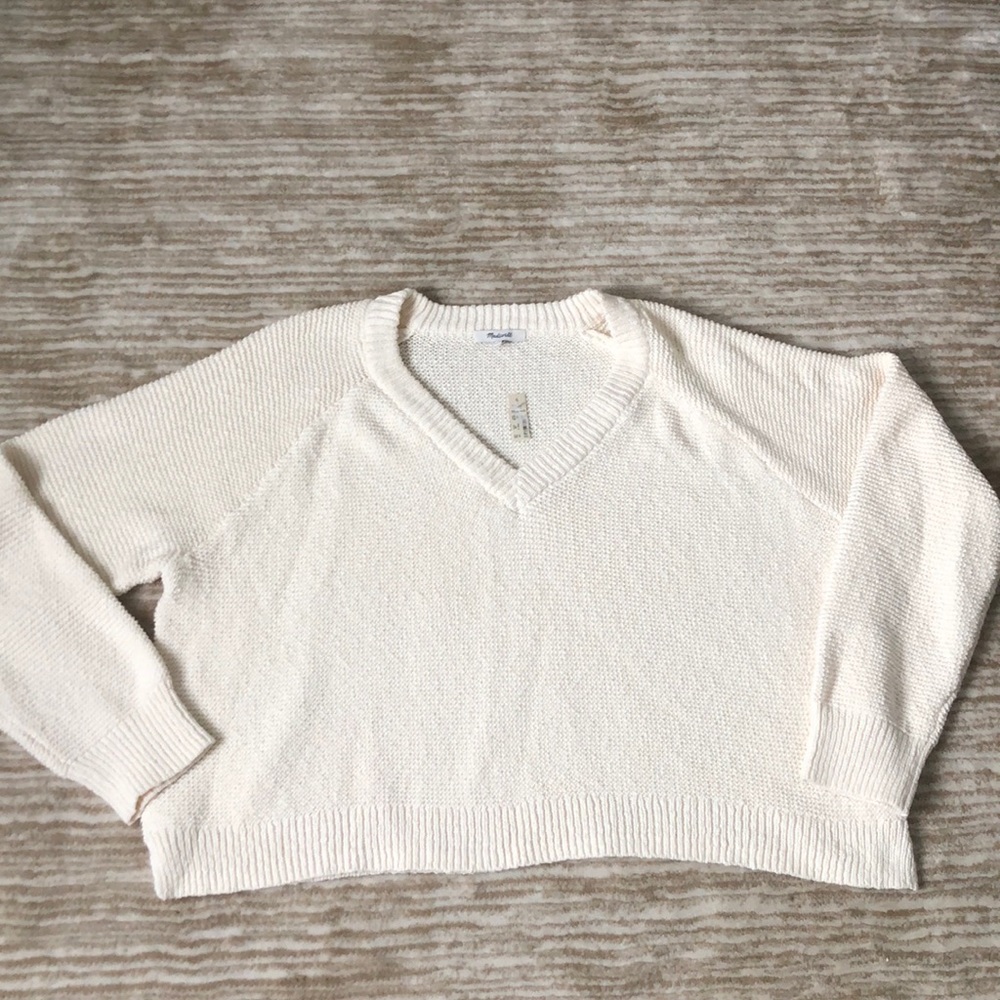 NWT - Madewell cream sweater (2X)